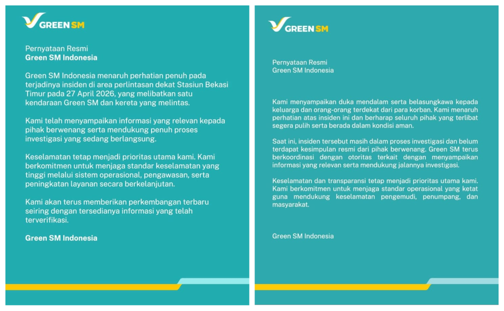 Green SM vs Kereta Bekasi